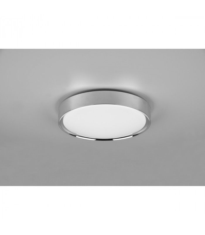 Clarimo Modern Bathroom Ceiling Light Chrome 3000K IP44-3