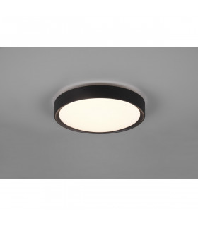 Clarimo Modern Bathroom Ceiling Light Black Matt 3000K IP44-2