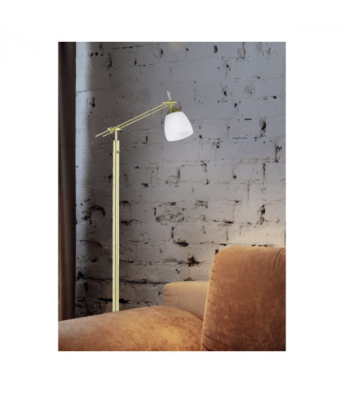 Icaro Classic Task Floor Lamp Brass Matt-2