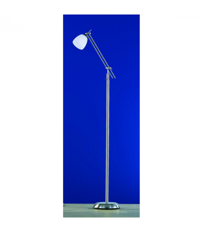 Icaro Modern Task Floor Lamp Nickel Matt-1