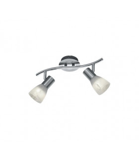 Levisto Modern 2 Light Twin Ceiling Spotlight Nickel Matt 3000K-1
