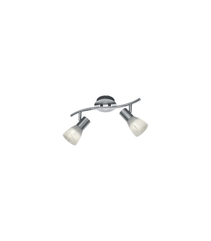Levisto Modern 2 Light Twin Ceiling Spotlight Nickel Matt 3000K-1
