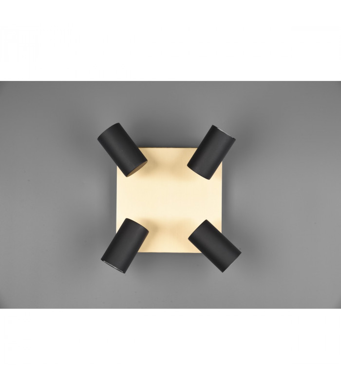 Marley Modern 4 Light Ceiling Spotlight Clusters Black Gold-4