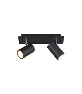 Marley Modern 2 Light Twin Ceiling Spotlight Black Matt-1