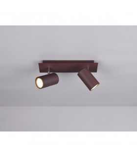 Marley Modern 2 Light Twin Ceiling Spotlight Rusty-2