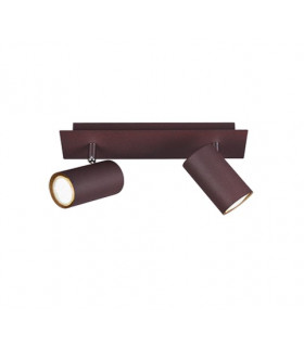 Marley Modern 2 Light Twin Ceiling Spotlight Rusty-1
