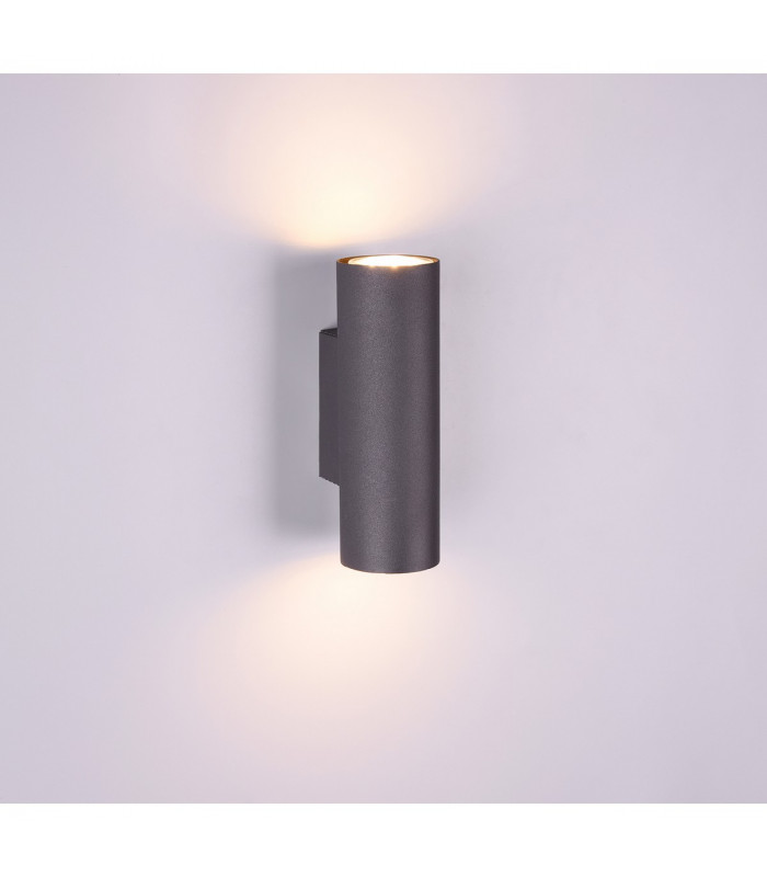 Marley Modern 2 Light Up & Down Wall Lamp Black Matt-2