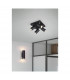 Marley Modern 2 Light Up & Down Wall Lamp Black Matt-5