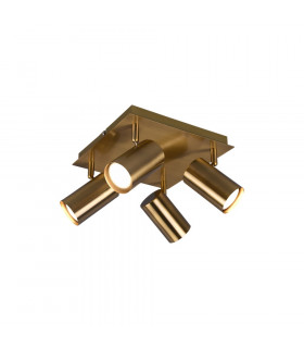Marley Modern 4 Light Ceiling Spotlight Clusters Old brass-1