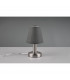 Mats Ii Young living Table Lamp with Round Tapered Shade Nickel Matt Grey Shade-3