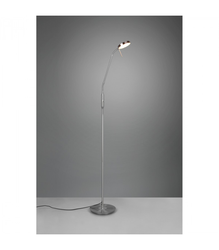 Monza Modern Task Floor Lamp Nickel Matt 2300-3000-4000K-5