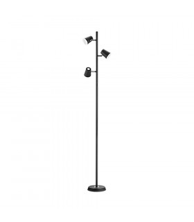 Narcos Modern 3 Light Multi Arm Floor Lamp Black Matt 3000K-1