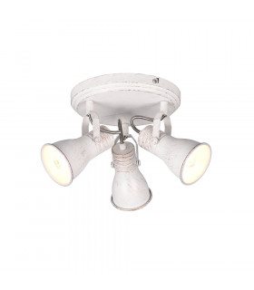 Steam Vintage 3 Light Ceiling Spotlight Clusters Antique white-1