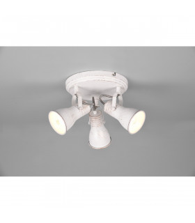 Steam Vintage 3 Light Ceiling Spotlight Clusters Antique white-2