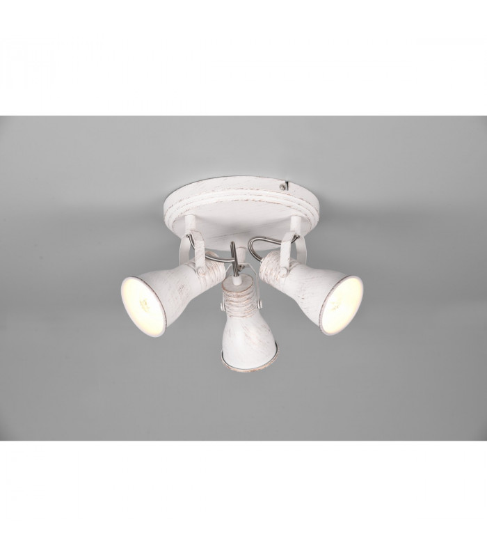 Steam Vintage 3 Light Ceiling Spotlight Clusters Antique white-2