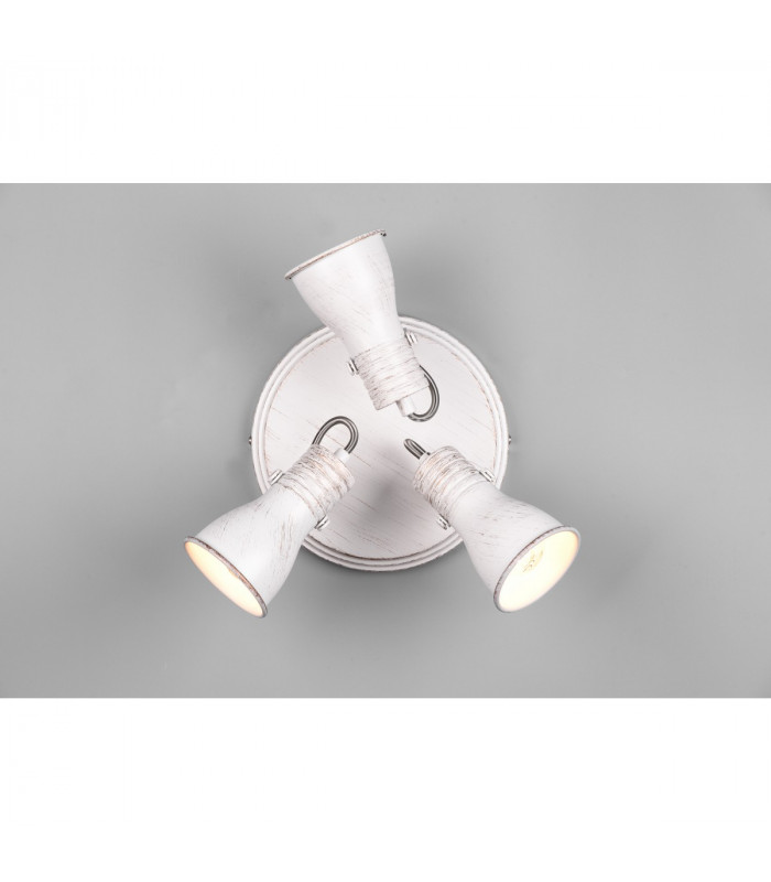 Steam Vintage 3 Light Ceiling Spotlight Clusters Antique white-3