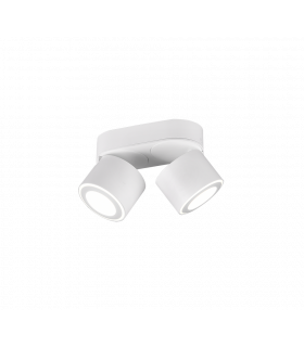 Taurus Modern 2 Light Twin Ceiling Spotlight White Matt 3000K