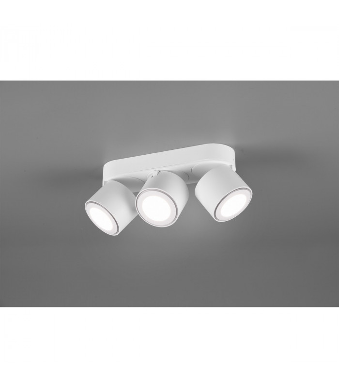 Taurus Modern 3 Light Ceiling Spotlight Bar White Matt 3000K-5