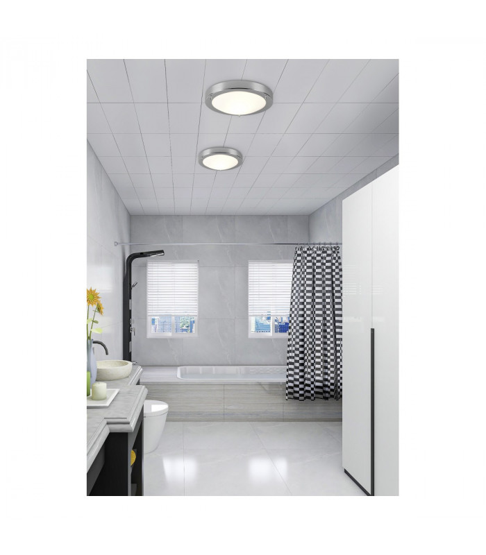 Condus Modern Bathroom Ceiling Light Chrome IP44-6