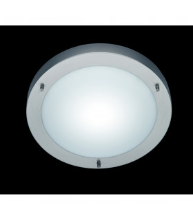 Condus Modern Bathroom Ceiling Light Nickel Matt IP44-2