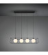Gabbia Modern 4 Light Bar Pendant Ceiling Light Black Matt-3