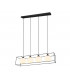 Gabbia Modern 4 Light Bar Pendant Ceiling Light Black Matt-5