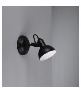 Gina Classic Dome Wall Lamp Black Matt-2