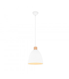 Jagger Modern 25cm Dome Pendant Ceiling Light White Matt-1