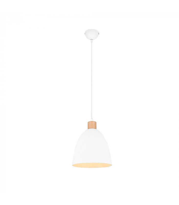 Jagger Modern 25cm Dome Pendant Ceiling Light White Matt-1