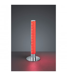 Leia Modern RGBW LED Table Lamp Chrome 3000K Remote control-2