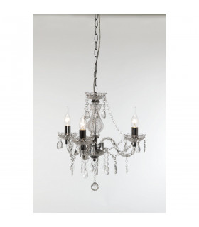 Lüster Classic 3 Light Multi Arm Chandelier Chrome Clear-1