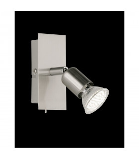Nimes Modern Single Spotlight Nickel Matt 3000K-1