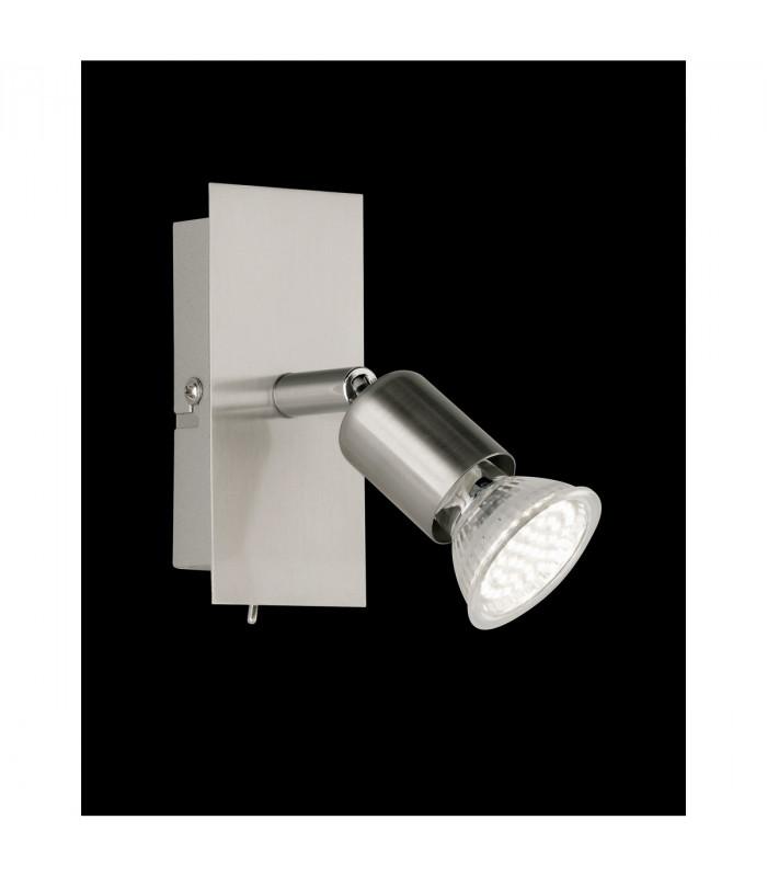 Nimes Modern Single Spotlight Nickel Matt 3000K-1