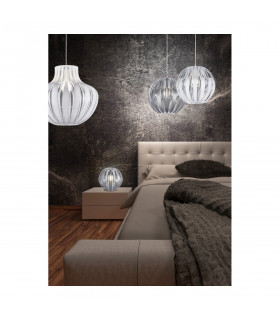 Pumpkin Modern Spherical Pendant Ceiling Light White-2