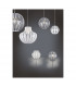 Pumpkin Modern Spherical Pendant Ceiling Light White-3