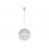 Pumpkin Modern Spherical Pendant Ceiling Light White-4