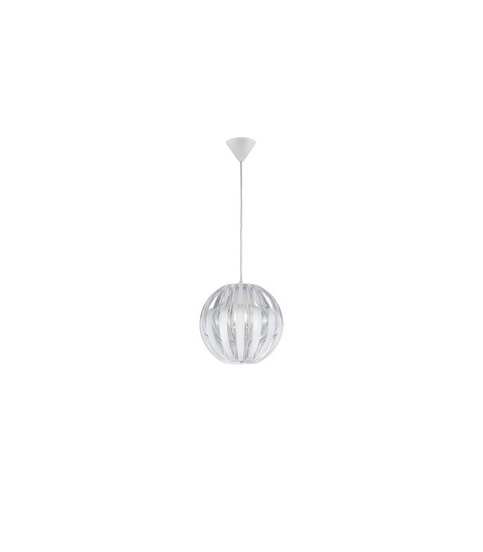 Pumpkin Modern Spherical Pendant Ceiling Light White-4