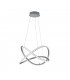 Rubin Modern RGBW LED Pendant Ceiling Light Brushed aluminium 3000K Remote control-1