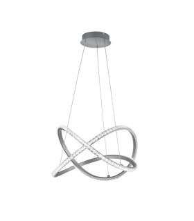 Rubin Modern RGBW LED Pendant Ceiling Light Brushed aluminium 3000K Remote control-1