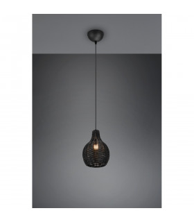Sprout Modern Wire Frame Pendant Ceiling Light Black-2