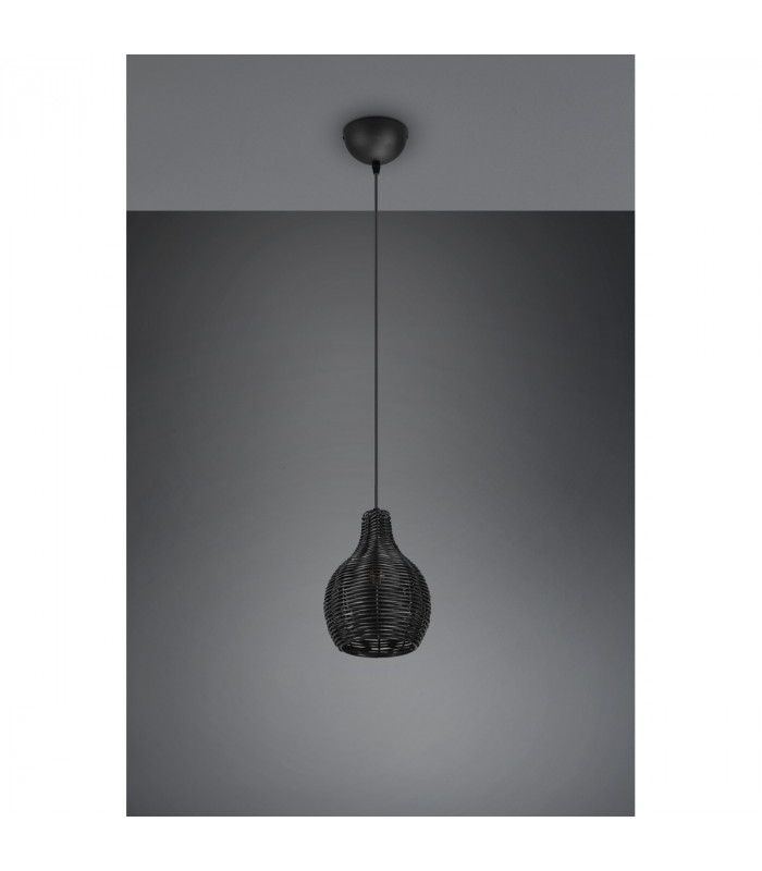 Sprout Modern Wire Frame Pendant Ceiling Light Black-5