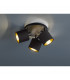 Tommy Modern 3 Light Ceiling Spotlight Clusters Black Matt-2