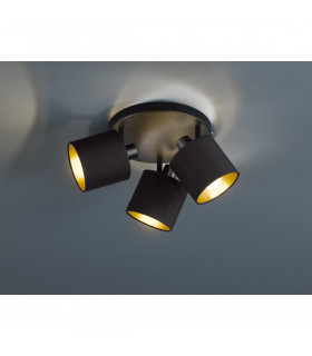 Tommy Modern 3 Light Ceiling Spotlight Clusters Black Matt-2