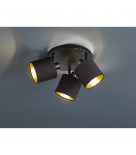 Tommy Modern 3 Light Ceiling Spotlight Clusters Black Matt-1