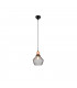 Valeria Modern 18cm Wire Frame Pendant Ceiling Light Black Matt-1