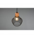 Valeria Modern 18cm Wire Frame Pendant Ceiling Light Black Matt-3
