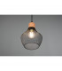 Valeria Modern 18cm Wire Frame Pendant Ceiling Light Black Matt-4