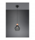 Valeria Modern 18cm Wire Frame Pendant Ceiling Light Black Matt-5