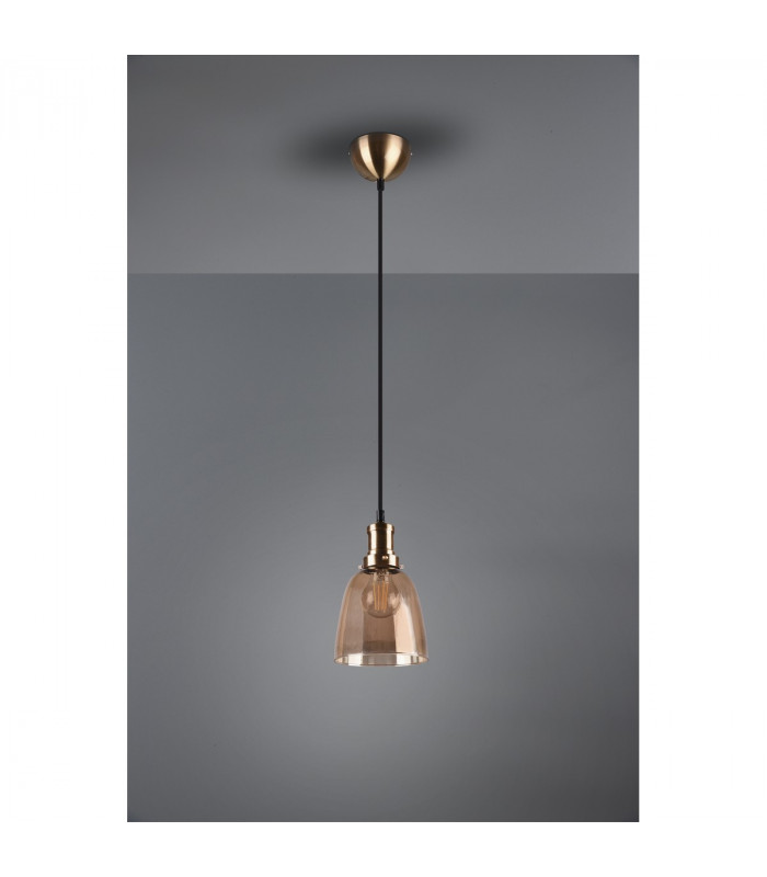 Vita Modern Dome Pendant Ceiling Light Old brass-3