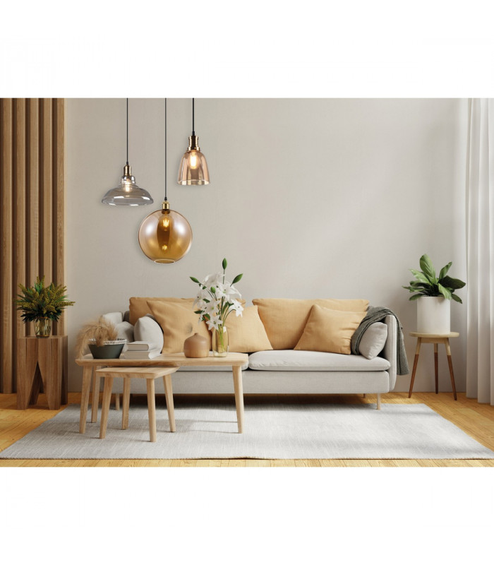 Vita Modern Dome Pendant Ceiling Light Old brass-4